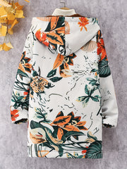 Girls Heavy Fleece Warm Hooded Winter Coat