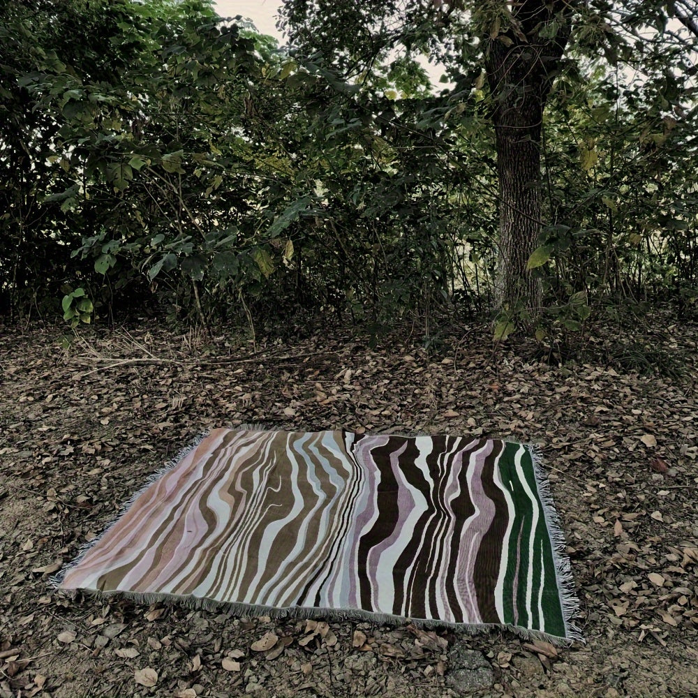 Bohemian Cloud Tassel Blanket for Outdoor Camping