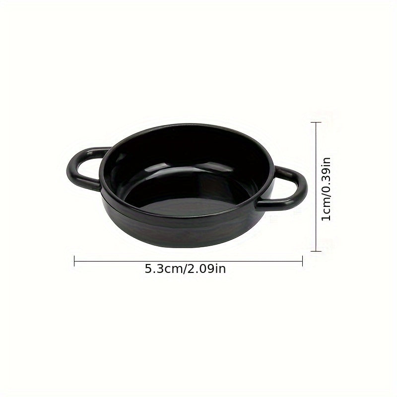 Mini Fire Pots Dual Handled ABS Resin Decor Pink Brown