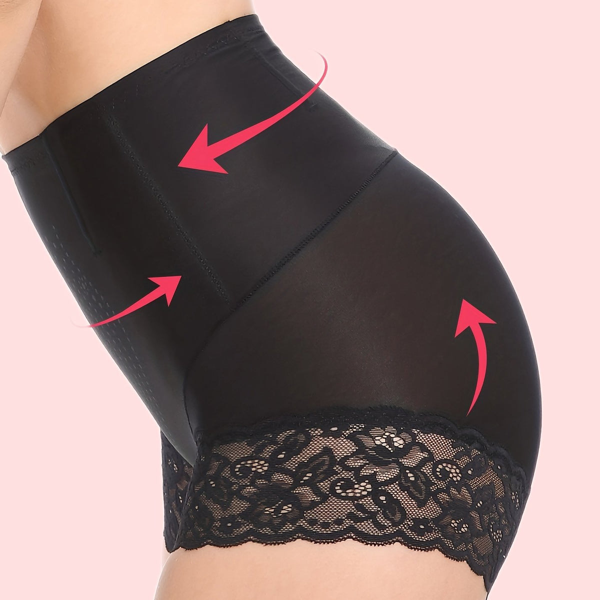Lace Stitching Shaping Panties Tummy Control Compression Panties