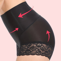 Lace Stitching Shaping Panties Tummy Control Compression Panties