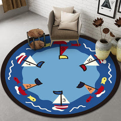 Kindergarten Floor Mat Round Mat Children Small Animal Fruit Crawling Mat