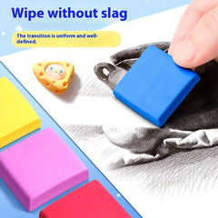 3pcs Colorful Kneadable Erasers for Art Drawing