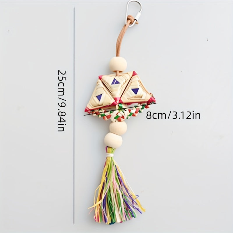Straw Parrot Chew Skewers Raffia Straw Bird Toy