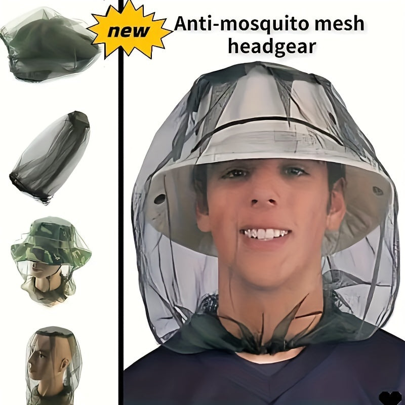 2pcs Anti mosquito Head Net Outdoor Camping Fishing