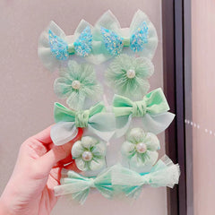 10pcs Princess Flower Hair Clips for Little Princess