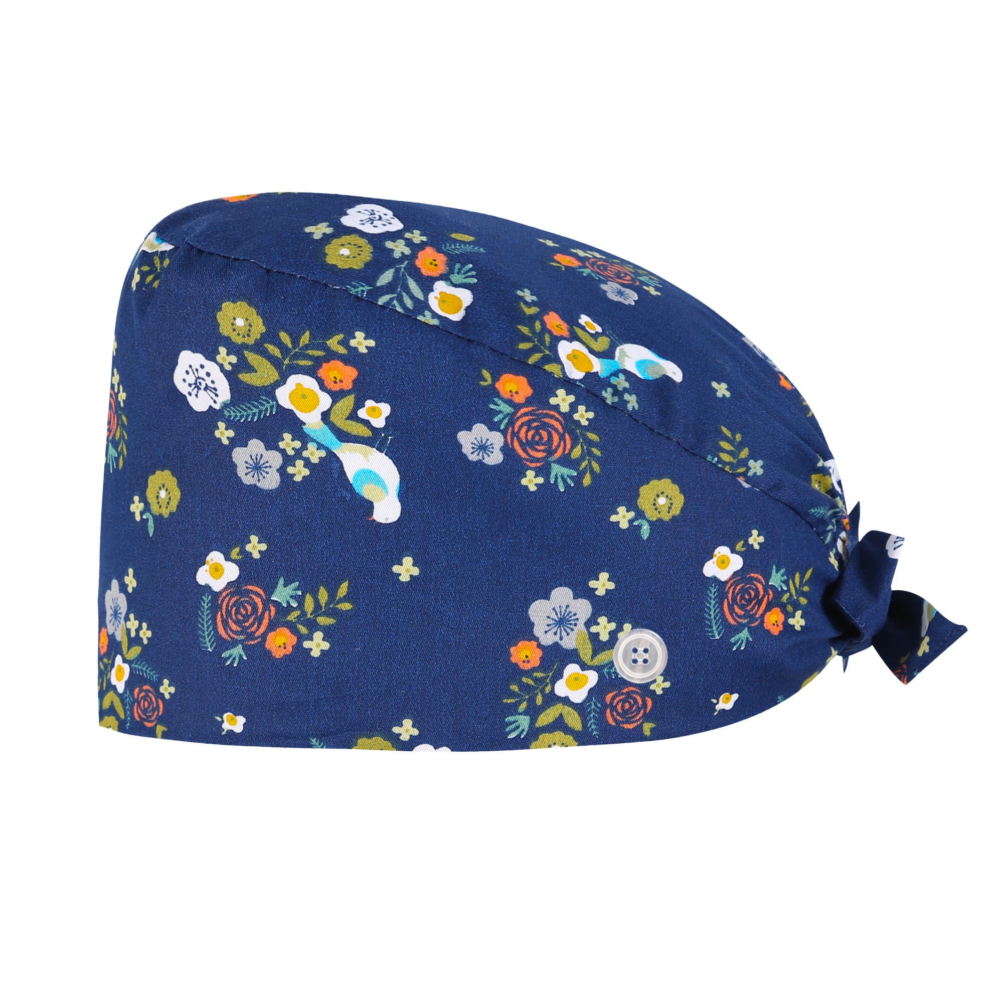 Cotton Nurse Cap with Sweatband - Adjustable Unisex Working Hat