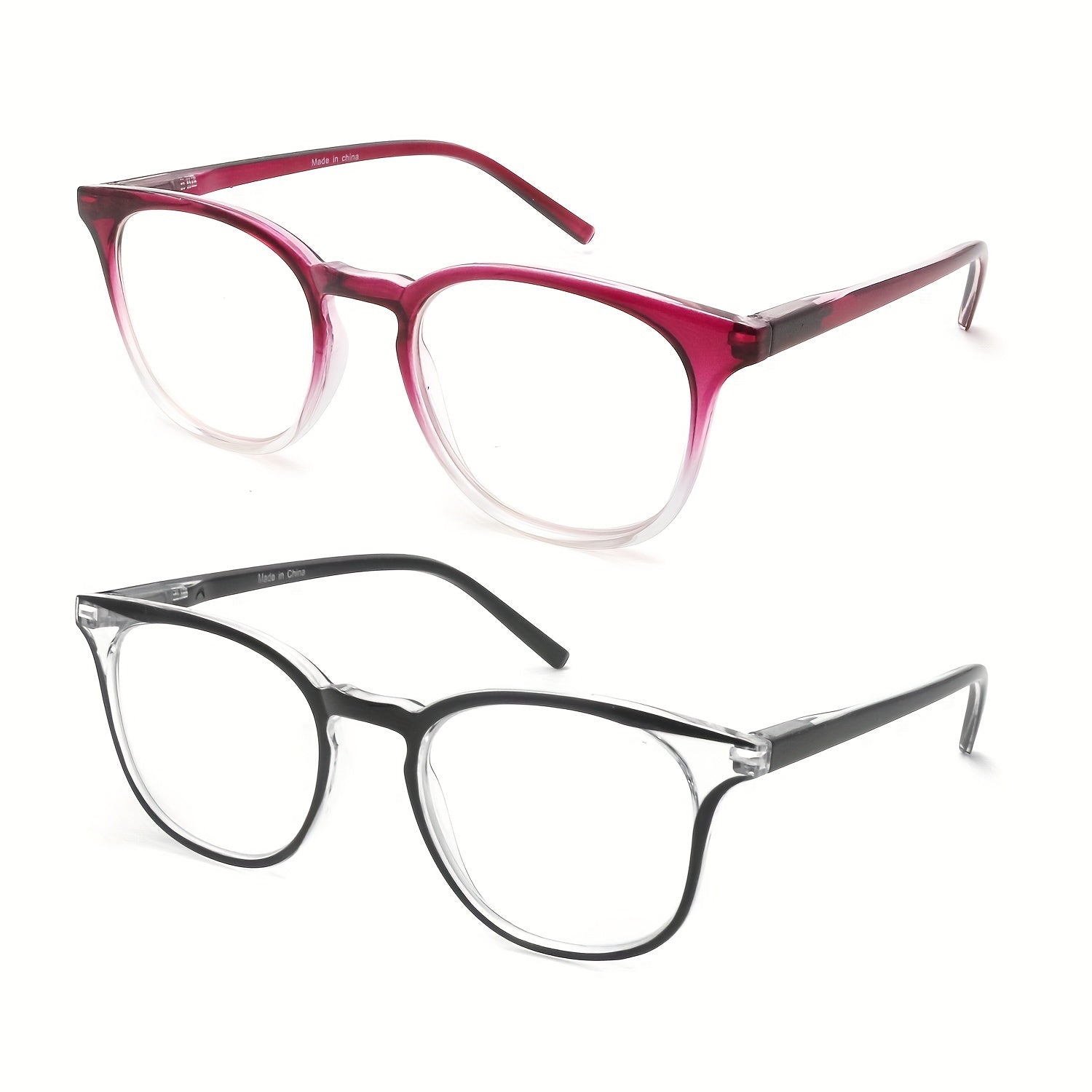 Retro Round Frame Reading Glasses for Men Anti Blue Light Casual Eyeglasses