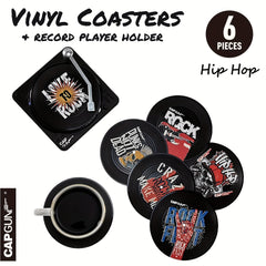 Vinyl Record Coasters Hip Hop Punk Rock Music Cup Coasters
