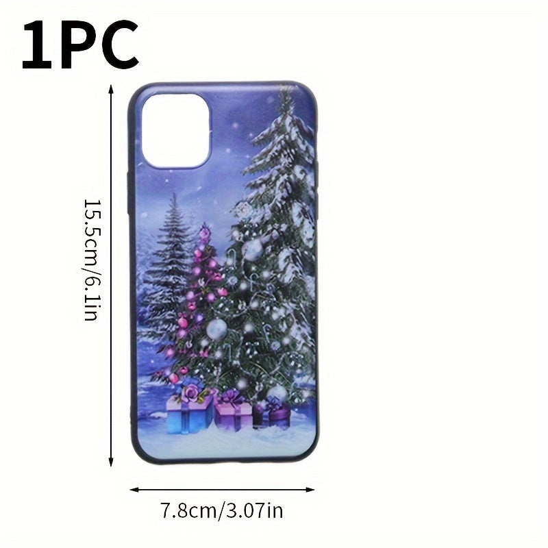 Christmas Tree Print Protective Phone Case For IPhone - Drop Proof Durable Cover