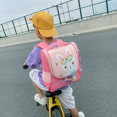 Kids' Cartoon Schoolbag Lightweight Backpack Rabbit Astronaut Kindergarten Bag