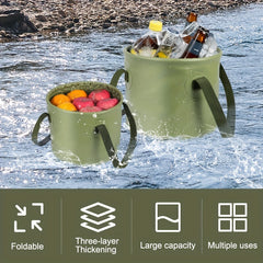 Collapsible Bucket Outdoor Travel Camping Fishing Water Storage Bag
