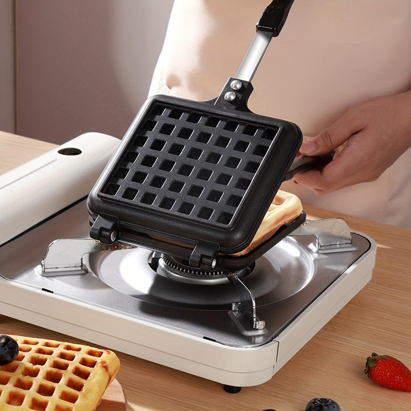 Square Waffle Baking Pan For Gas Aluminum Roasting Pan