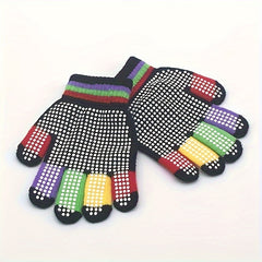 Polka Dot Print Winter Gloves Warm Keeping Gloves