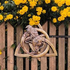Pagan Gods Carving Rune Resin Wall Hanging Decor Garden Yard Decoration Statues