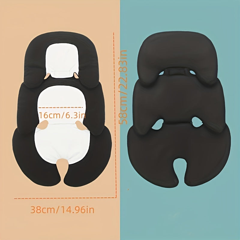 Baby Carriage Safety Seat Cushion with Mesh Front & Velvet Back