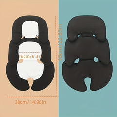 Baby Carriage Safety Seat Cushion with Mesh Front & Velvet Back