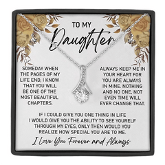 To My Daughter Necklace - Gift From Mom Dad