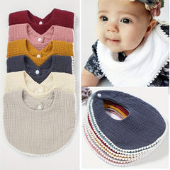 6Pcs Baby Lace Ball Cotton Bib Saliva Towel