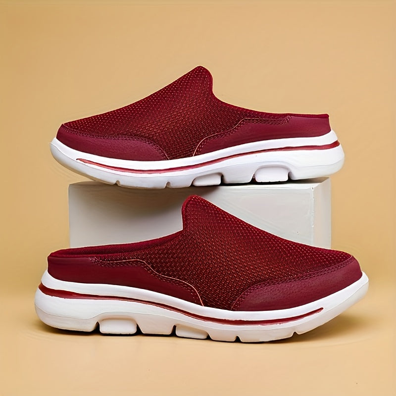 Soft Thick Sole Shock Absorption Woven Slippers Mesh Sandals