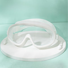 Large Frame Waterproof Anti-fog Swim Goggles