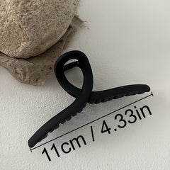 3pcs Solid Frosted Hair Claw Non-slip Ponytail Holder Hair Accessories