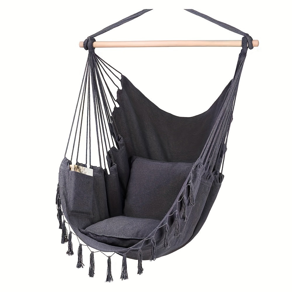 Leisure Cotton Hammock Balcony Hanging Chair Load 150KG
