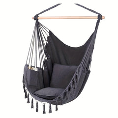 Leisure Cotton Hammock Balcony Hanging Chair Load 150KG