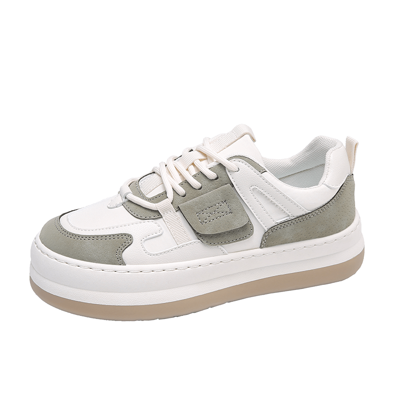 Women's Lace Up Flatform Skate Shoes Non Slip Running Shoes