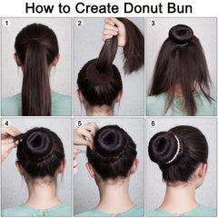 3pcs Hair Donut Hair Bun Maker Ballet Buns Sock Bun Easy Hair Donut Bun