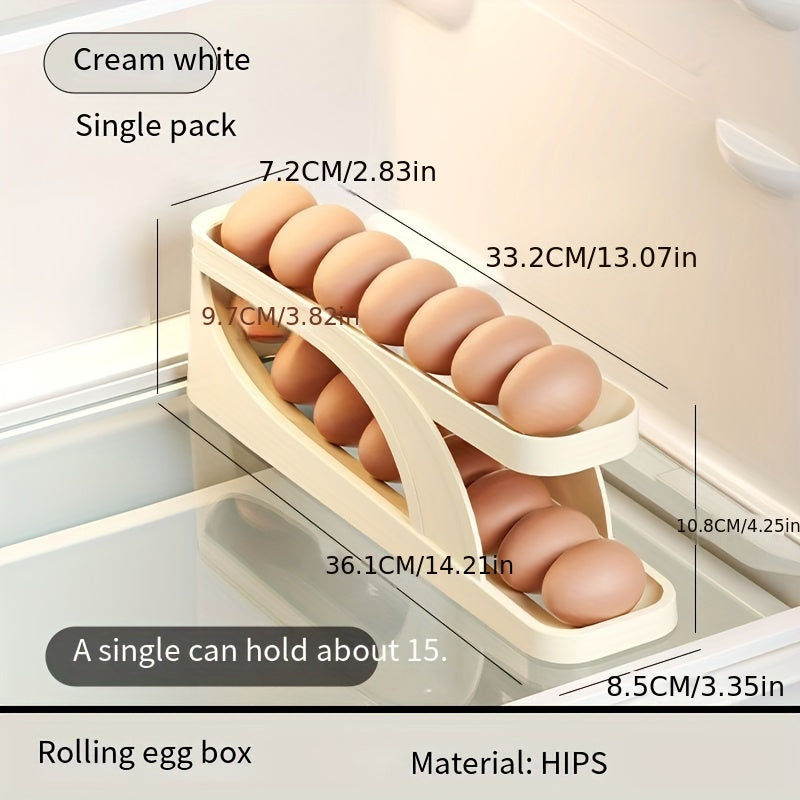 Double Layer Egg Box Refrigerator Side Door Anti fall Egg Storage Box
