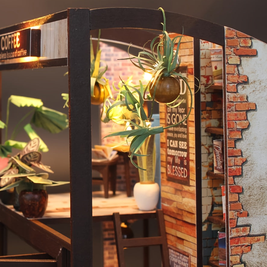 DIY Dollhouse Kit Time Travel Cafe Theme Mixed