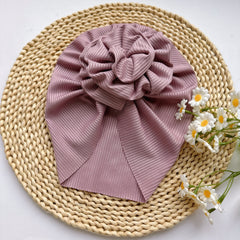 Soft Baby Headband with Big Flower - Newborn Hat