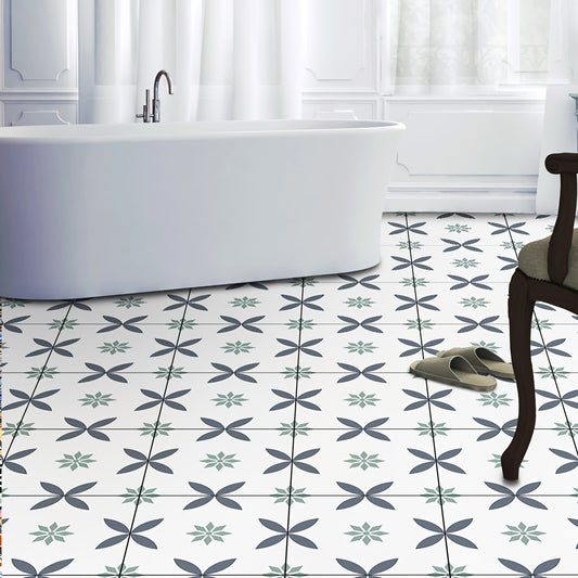 Boho Floor Stickers Waterproof Self-adhesive Tile Stickers 12pcs