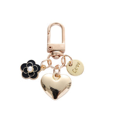 Heart and Floral Shapes Keychain for Women and Men