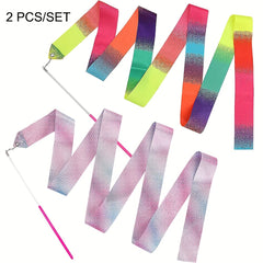 Gymnastic Ribbon Dance Ribbon Twirling Baton 199