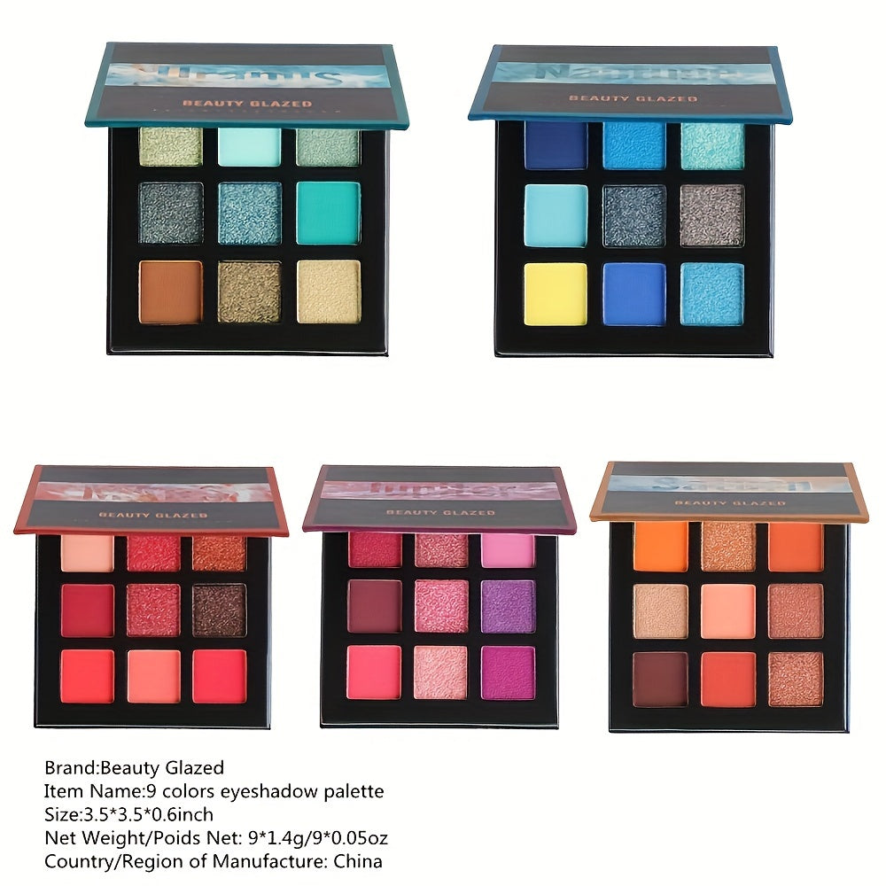 Avocado Mint 9 Eyeshadow Palette Matte & Pearly Eyeshadow Powder