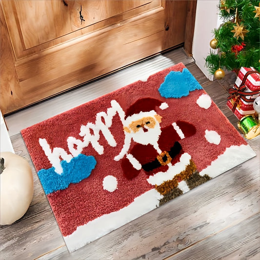 Christmas Non-slip Bath Mat Cartoon 3D Bathroom Rug