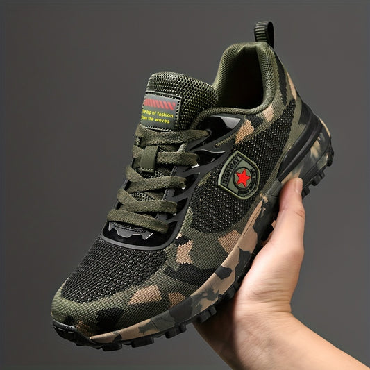 Men's Camo Breathable Non Slip Sneakers Outdoor Training Shoes