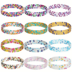 Boho Layer Beads Chain Colorful Women Belly Chain Decorative Dress Chain