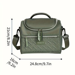 Sports Style Insulated Lunch Bag Hand Washable Polyester Meal Cooler