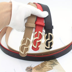 Geometric Buckle PU Belt for Women