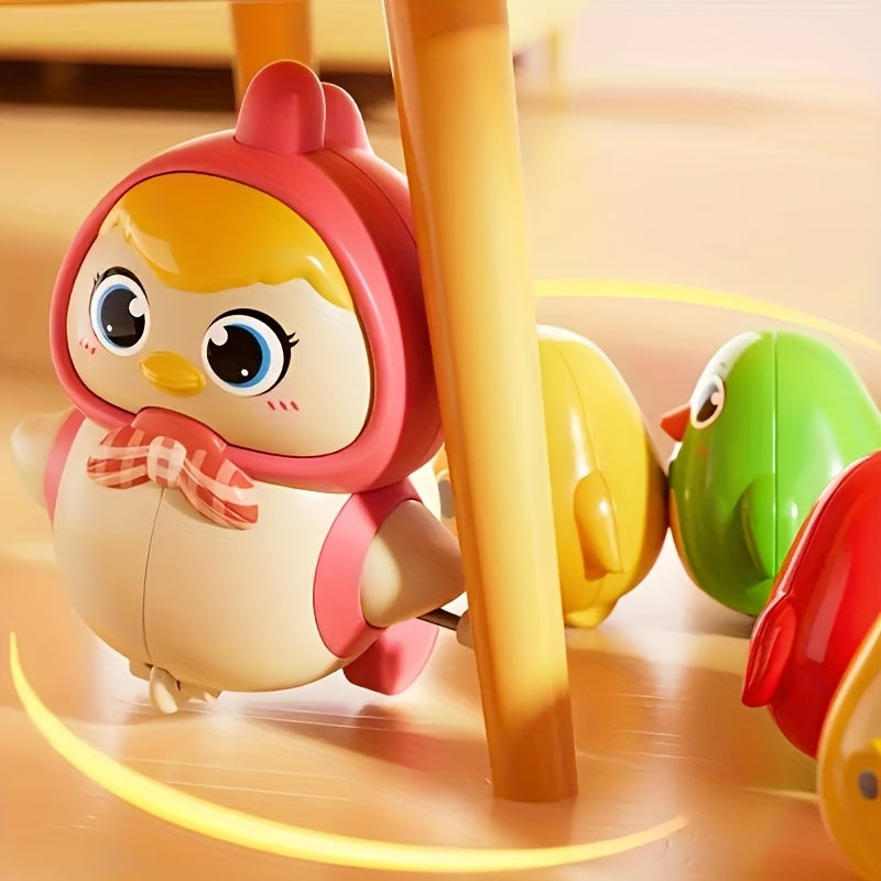 Colorful Magnetic Chick and Hen Spring Puzzle Toy for Kids