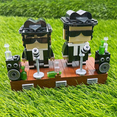 349pcs ABS Film Building Blocks Toy & Dark Brown