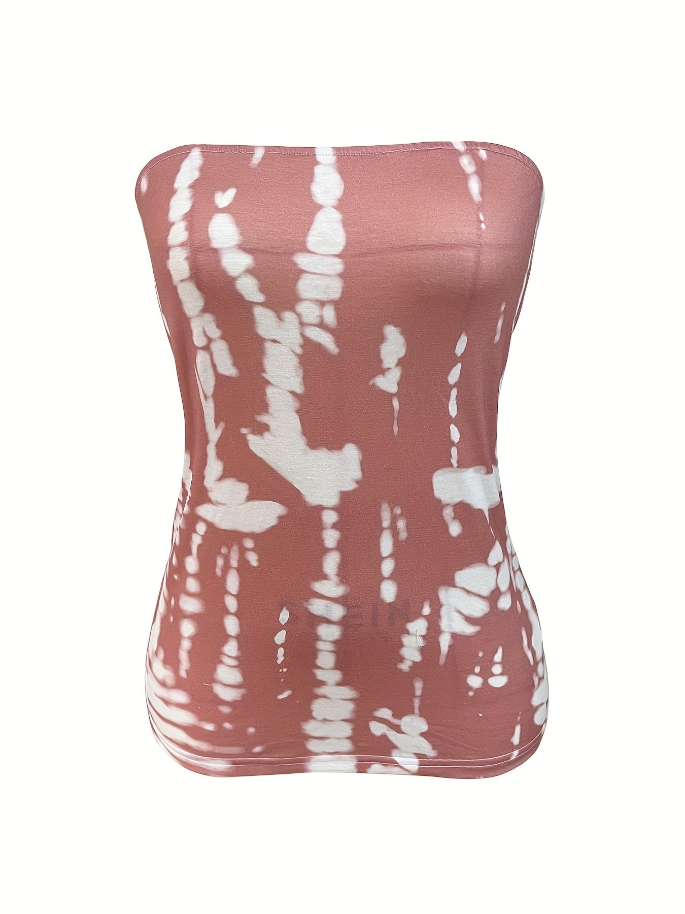 Tie Dye Print Sleeveless Tube Top Casual Summer Wear