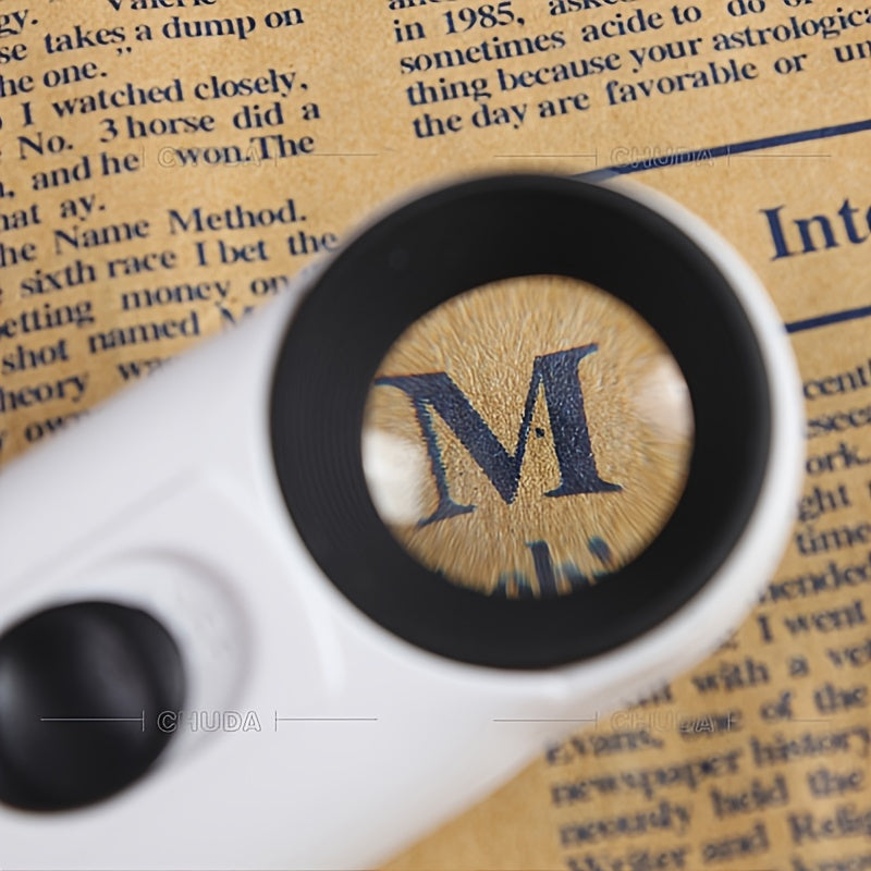 Handheld 40X Magnifying Glass for Identification