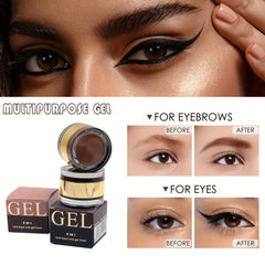2-in-1 Gel Eyeliner & Eyebrow Cream, Waterproof, Long Lasting