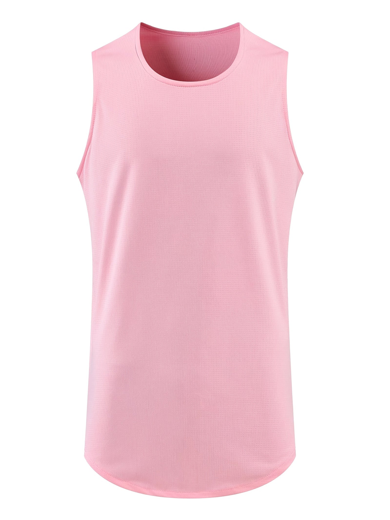 Men's Breathable Tank Top Sleeveless Crew Neck Mid Stretch
