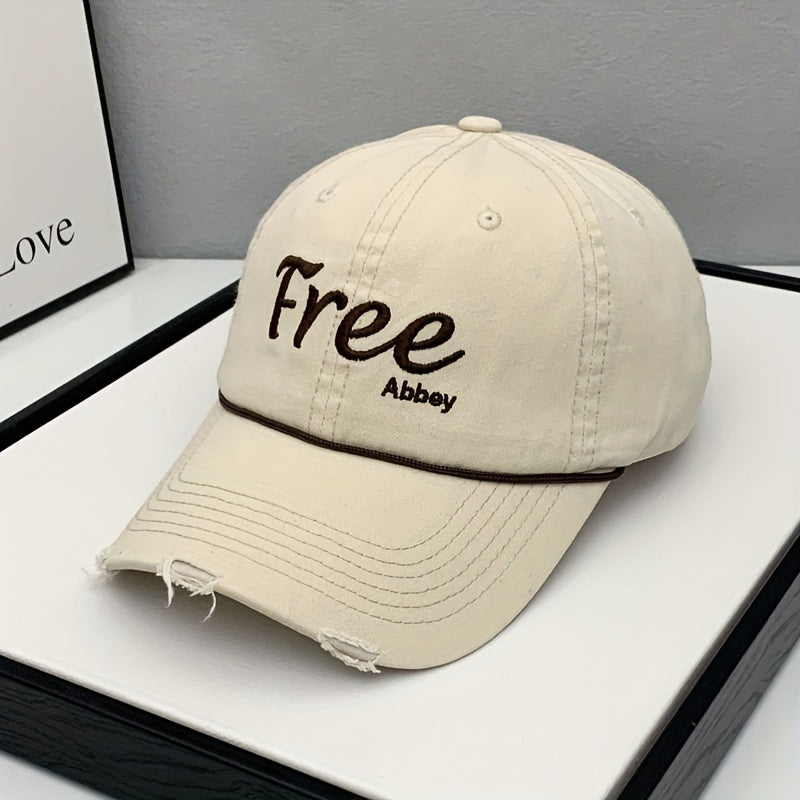 Letter Embroidery Baseball Cap Men's Summer Baseball Cap