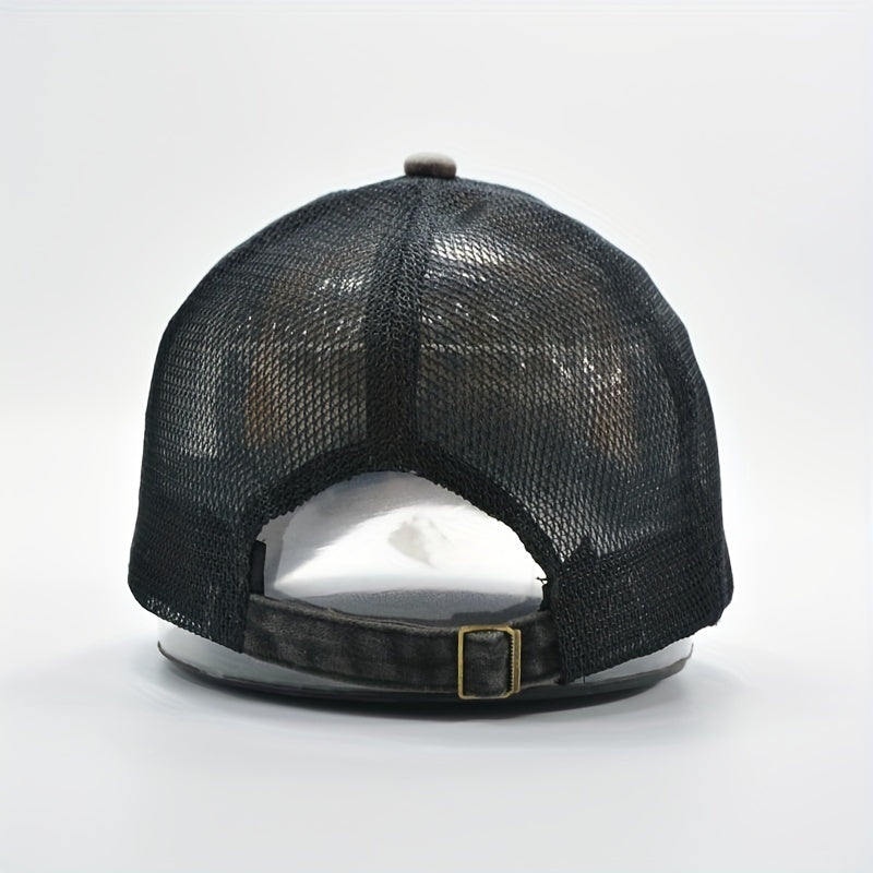 AFNY Letter Mesh Baseball Cap Vintage Sports Hat Summer Visor